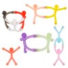 XIHIRCD 10pcs Mini Man Magnetic Toys, Mini Colorful Magnets Men Translucent Silicone People Magnetic Fidget Toy Travel Fun Toys for Kids Adult Fridge Office School Home