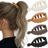 Hapdoo Hair Clips, 4Pcs Small Matte Banana Clips for High Ponytail, Mini Hair Jaw Clips Barrettes Styling Accessories for Thick Thin Hair Women Girls