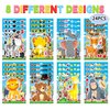 DaiUni 24 Sheets Safari Animals Make a Face Sticker Sheets for Kids Todders Activities, Make Your Own Stickers for Kids Birthday Party Favor Supplies Craft