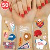 xo, Fetti Baseball Temporary Tattoos - 50 Foil Styles | Baseball Birthday Party, Boys + Girl Sports, Baseball Party Supplies, Baseball Baby Shower
