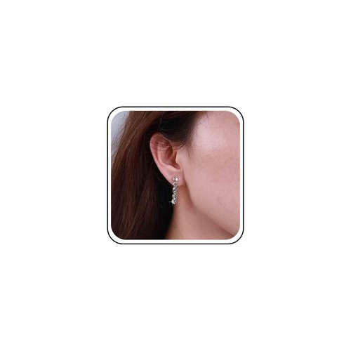 Allereyae Vintage Crystal Bar Ear Jacket Earrings Rhinestone Jacket Earrings Gold Cz Bar Stud Earrings Sparkly Crystal Drop Earrings Jewelry for Women