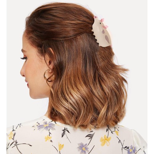 Hapdoo Pig Hair Clips, Cute Farm Animal Hair Claw Clip for Women Girls, Acetate Funny Western Farm Country Hair Accessories Gift