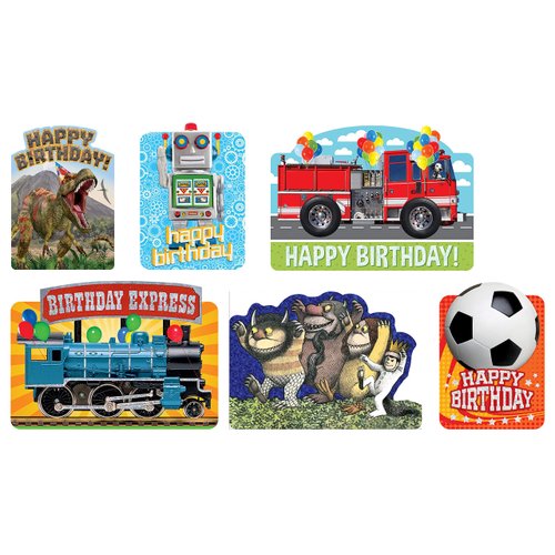 Playhouse Best Buddies Card Store Quality Embellished Set of 6 Birthday Cards & Envelopes