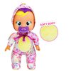 Cry Babies Tiny Cuddles Dinos Tilo - 9" Baby Dolls, Cries Real Tears, Dinosaur Metallic Themed Pajamas