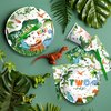 Suhelkit Dinosaur Two Rex Birthday Decorations Boy - Dinosaur Birthday Party Supplies, Paper Plate, Cup, Napkin, Fork, Dino Theme Dinosaur 2-Year-Old Birthday Party Decorations Tableware | 24 Guests