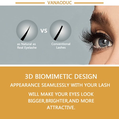 VANAODUC False Eyelashes 15-20MM, Faux Mink Lashes 5D Fluffy Round Full Volume Fake Lashes Pack, 10 Pairs Eye Lashes,Lightweight & Comfortable, Reusable,Cruelty-Free