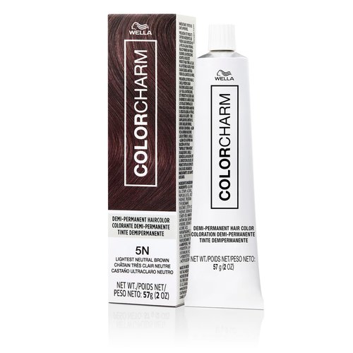 COLORCHARM Demi Permanent Hair Color| 5N Lightest Neutral Brown| Gloss, Refresh and Tone |2 Fl Oz