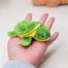 Jowxsx Turtle Stuffed Mini Sea Turtle Animal Plush Turtle Adorable Cute Stuffed Animal Party Decorations for Adults for Birthday Gift Bag Accessories Birthday Beach Ocean Supplies Car Keychain