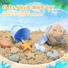 Civaner 15 Pcs Silicone Beach Toys for Baby Girls Includes Shovel and Rake Set with 10 Pcs Sand Toy Molds, Silicone Beach Sand Pail, Watering Can, Mesh Bag, Outdoor Baby Gardening Set for Beach Travel