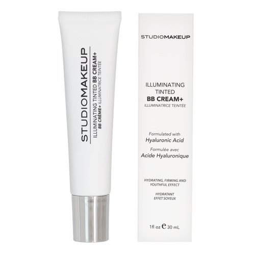 StudioMakeup Illuminating Tinted BB Cream – 1 fl oz / 30 mL Light to Medium Coverage BB Cream Foundation - Lightweight Foundation with Hydrating and Illuminating Hyaluronic Acid - For All Skin Types