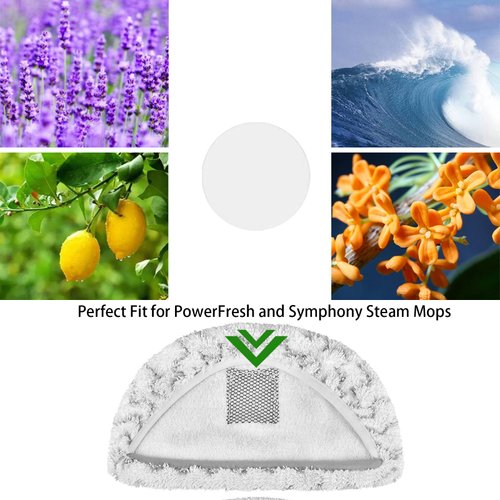 Aolleteau 16 Pack Steam Mop Scent Discs Compatible with Bissell Powerfresh and Symphony Series, Fits Model 1940, 1806, 1132