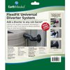 EarthMinded FlexiFit Universal Diverter System - Works with Standard Rectangular Downspouts - Easily Connects Your Existing Rain Barrel to a Downspout Diverter System