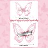 18 Pieces Butterfly Hair Clip, Lace Bows, Embroidery Hair Pins and Accessories for Halloween Cosplaying Women Girls Teens, 2 Sizes (Pink)