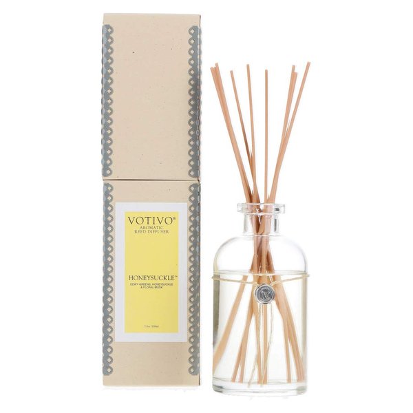 VOTIVO Reed Diffuser Flameless Home Décor Air Freshener-Honeysuckle