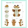 DolliBu Giraffe Plush Hand Puppet For Kids - Soft Plush Stuffed Animal Hand Puppet Toy for Puppet Show Games & Puppet Theaters for Kids, Adult Cute Puppets Educational Toy to Teach Children & Toddlers