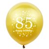 SHUNTAI 85th Birthday Balloons Black and Gold 85th Birthday Party Decorations for Men Women Latex Confetti Balloon Happy 85 Year Old Anniversary Theme Birthday Party Supplies 15 Pack 12 inch