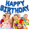 Happy Birthday Balloon Banner Letter Party Decorations | 16 Inch 3D Letter Aluminum Foil Inflatable Letter kit set | Party Decor and Event Supplies | Letter Balloon Sign Birthday Party Decor