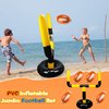 Octaday 4 Pcs 63 Inch Inflatable Jumbo Football Set Include 1 Pcs Football Goal Post and 3 Pcs Football Balls for Football Party Game Water Playing Outdoor Sport Toys