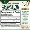 Creatine Monohydrate Capsules 3,000mg Micronized Creatine Supplement Support for Lean Muscle Strength & Endurance, Creatine Pills for Women & Men, Unflavored Tablets Non-GMO Gluten Free – 120 Capsules