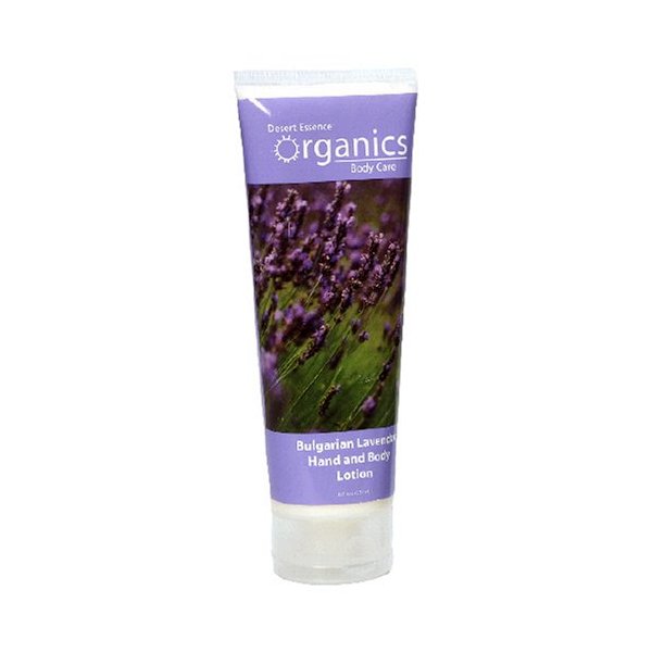 Desert Essence Organics Body Care Hand and Body Lotion, Bulgarian Lavender, 8-Ounces (Pack of 3)