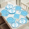96Pcs Dancing Queen Party Supplies Dancing Queen Paper Plates Napkins Disposable Blue Disco Party Tableware Set 70s Disco 17th Birthday Dinnerware for Party Bachelorette Decoration Serve 24
