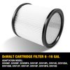 DEWALT DXVC6910 Cartridge Filter Replacement for 6-16 Gallon DEWALT Wet/Dry Vac