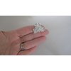 Generic Small mini light silver metal leaf hair claw clip