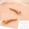 Ruihfas Fashion 4Pcs Eye-catching Women Girls Pearl Rhinestone Beak Clip Duckbill Clip Alligator Clip Hair Clip Hairpin 2.36×0.4 inch