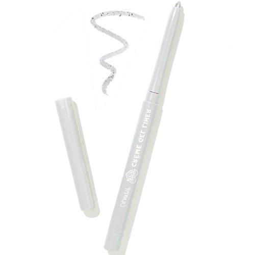 Colourpop ColourPop KICKER Metallic Eyeliner Retractable Pencil Creme Gel (Silver), KICKER - Metallic Silver, 0.2g (0.007 Ounce)