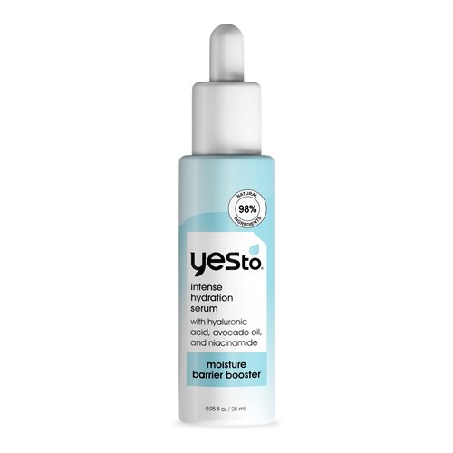 Yes To Intense Hydration Serum, Locks In Moisture and Helps Support Skin's Barrier Against Environmental Damage, Hyaluronic Acid, Avocado Oil and Vitamin B, Natural, Vegan & Cruelty Free, 0.95 Fl Oz