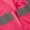 JORESTECH High Visibility Safety Vest with Reflective Strips and Velcro (Pink)