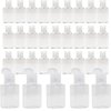 Vinsencoo 50 Pcs 1oz/30ml Mini Plastic Empty Bottles with Flip Cap Portable Travel Size Reusable for Hand Sanitizer Shampoo and Conditioner Baby Shower Weeding Party Favors, clear