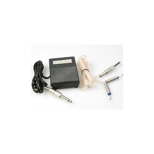 Professional Tattoo Machine Power Supply Foot Pedal Clip cord FC01 by ePhoto