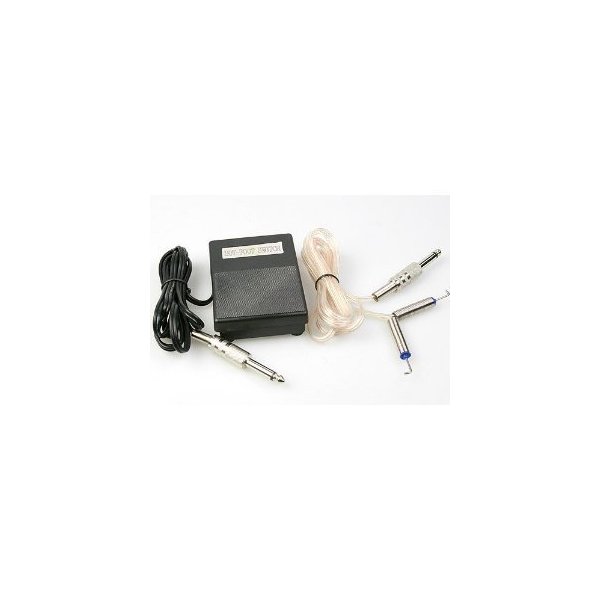 Professional Tattoo Machine Power Supply Foot Pedal Clip cord FC01 by ePhoto