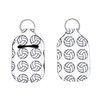 Daisy Lane Hand Sanitizer Holder for Backpack Kids Travel Size Baseball Softball Keychain (Volleyball, Pack of 6)