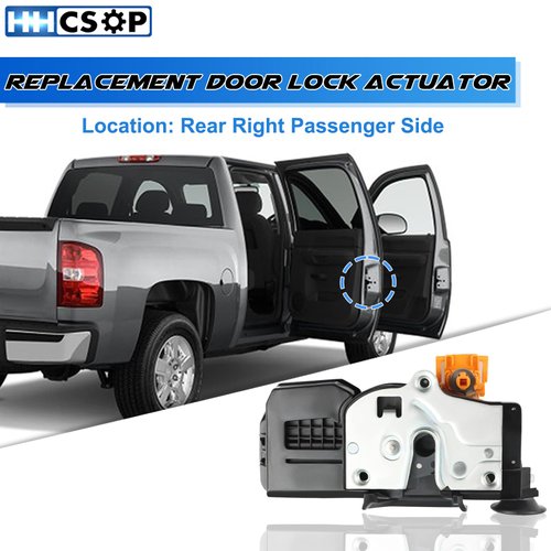 Rear Right Passenger Side Door Lock Latch Actuator Motor Replacement for 2007 2008 2009 Chevy Silverado Suburban Tahoe Avalanche GMC Sierra Yukon XL 1500 2500 Cadillac Escalade ESV EXT 2007-2009