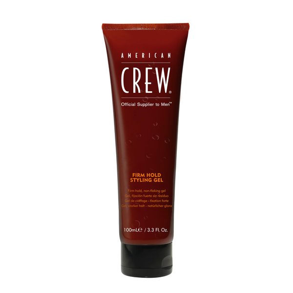 American Crew Men's Hair Gel, Firm Hold, Non-Flaking Styling Gel, 3.3 Fl Oz