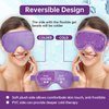 2 PCS Ice Eye Mask Reusable Hot Cold Therapy Gel Bead Eye Mask for Puffiness/Dark Circles/Eye Bags/Dry Eyes/Headaches/Migraines/Stress Relief,Cooling Eye Mask,Ice Pack for Eyes (Purple)