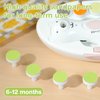 haakaa Electric Nail Trimmer Replacement Pads Baby Nail Trimmer Heads for Standard Baby Nail File, Suitable for 6-12months, Green