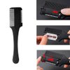 Medsuo Double Sided Hair Thinner Trimmer Razor Comb Cutting Scissors Tool for Home Salon Haircut Styling (Black)