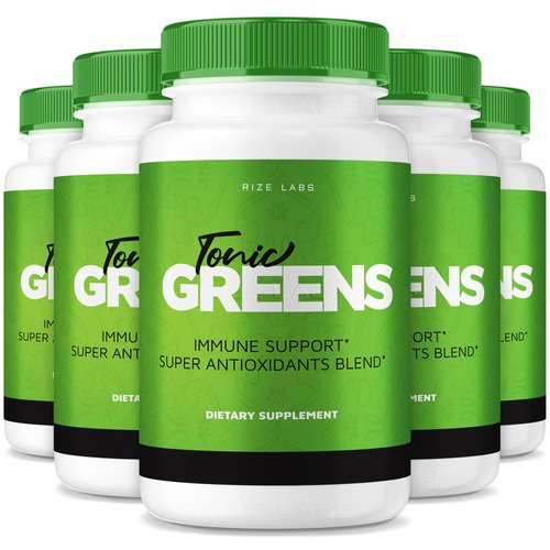 rize labs - Tonic Greens Capsules, Immune Support Pills, Advanced Formula Supplement, Super Antioxidants Blend (300 Capsules)