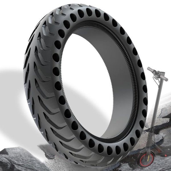 GLDYTIMES 8.5 Inch Scooter Tires, 50/75-6.1 Solid Tire for Hover 1 Journey Jive Pioneer Gotrax GXL V2 XR AOVOPRO ES80 Razor c25 iScooter i9s, 8 1/2 Honeycomb Kick Scooter Front Rear Replacement Wheels