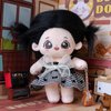 CALEMBOU Plush Doll, 20cm Cotton Doll with Skeleton, Cute Anime Plushies Soft Stuffed Dress Up Doll, Kawaii Plush Toys Rag Dolls with Doll Clothes Gift for Girls(Doll&Clothes-XiaoWanzhi-A)