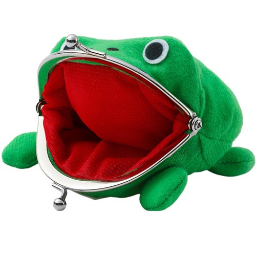 COSTOYFUN Cute Anime Cosplay Frog Coin Purse Funny Small Money Pouch Plush Toys Gifts