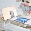 Dollhouse Decoration Miniature Accessories Dollhouse Worlds Smallest Computer Laptop Tablet Phone Simulation Accessories for Doll 1:6 1:12 Miniatures Play Set (Rose Golden)