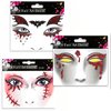 Halloween Blood Face Jewels for Women Vampire Costume Face Jewels Stick on Scary Rhinestone Gems Vampire Accessories Halloween Costumes for Women Girls 3Packs (bats+scars+vampire tears)