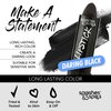 Vivid Black Lipstick - 2 Pack - Bold, Translucent, No Sheen Lip Color With Matte Finish - Makeup and Cosmetics by Splashes & Spills