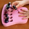 ButterFox Nail Polish Organizer Holder, Nail Art Manicure Hand Stand Rest Work Station (Pink)