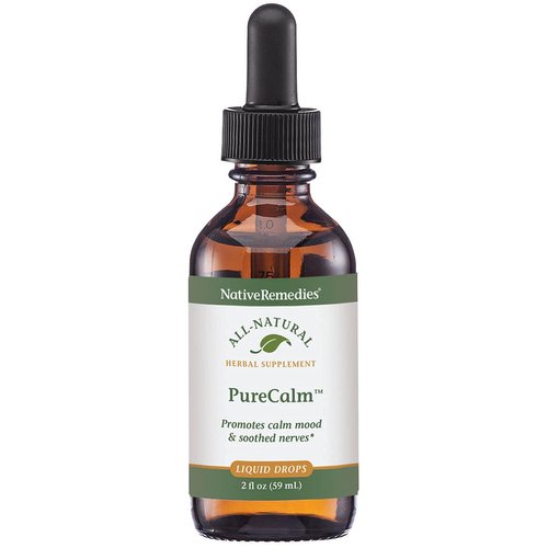 Native Remedies PureCalm - All Natural Herbal Supplement Promotes Feelings of Calm During Times of Pressure, Stress or Nervous Tension - 59mL
