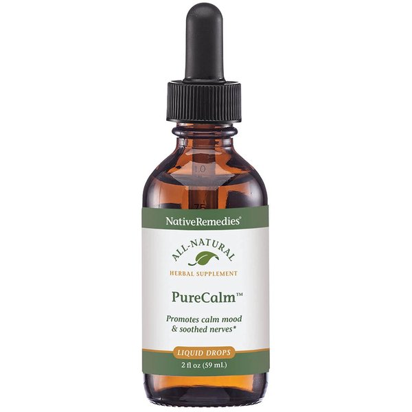 Native Remedies PureCalm - All Natural Herbal Supplement Promotes Feelings of Calm During Times of Pressure, Stress or Nervous Tension - 59mL